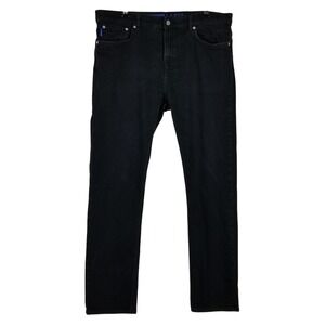 HUGO Ash Jeans Mens 36x32 Black Slim Tapered Stretch Denim 50469046